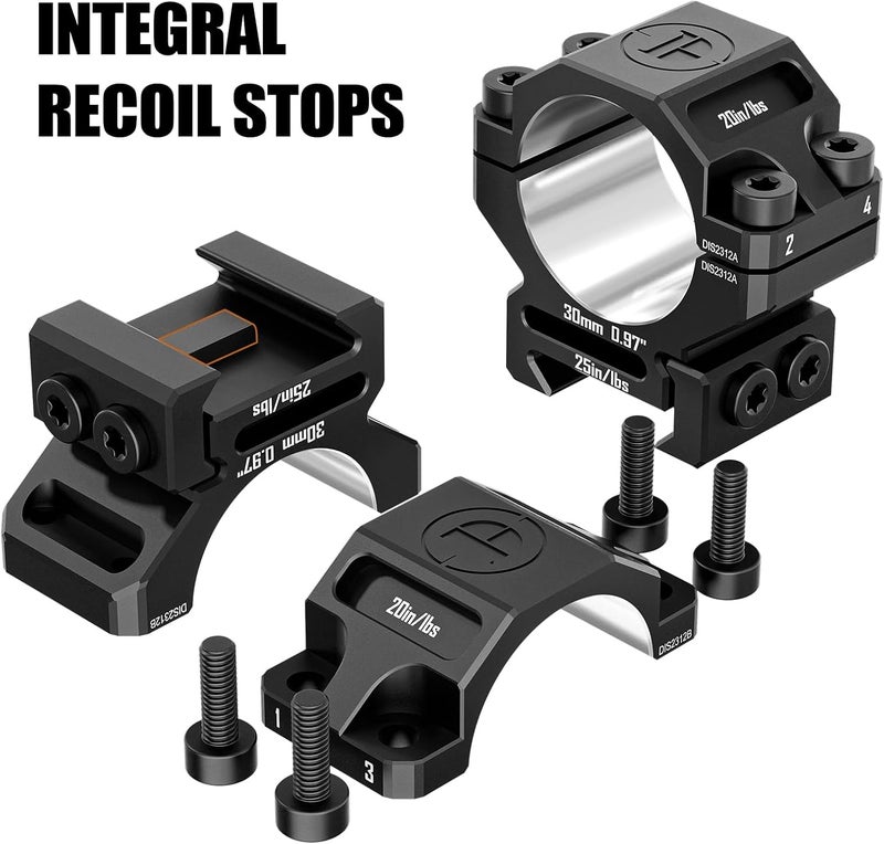 DISCOVERYOPT Store Precision Scope Rings, Precision Pre-lapped Riflescope Mounts for Picatinny Rails - Image 5
